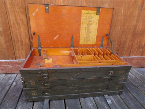 Vintage Military Tool Box 